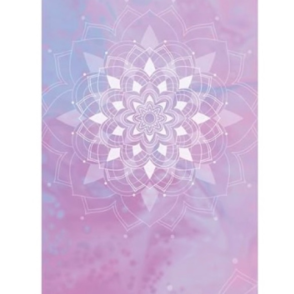 Pink and Blue Mandala travel yoga mat